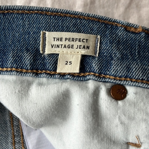 Madewell Perfect Vintage Jeans in Ainsworth wash sz. 25 - Picture 4 of 5